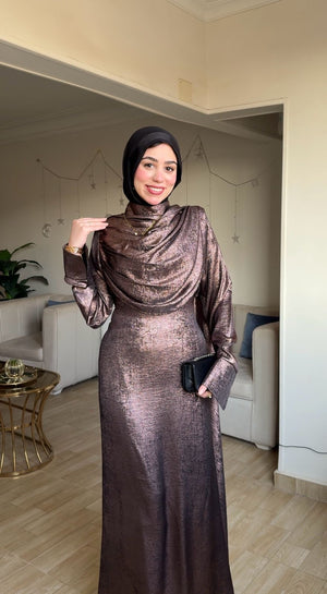 Shimmery Dress💎 Bronze المقاس الأول: من 55 حتى 75 كيلو