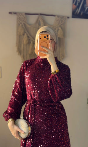 Glamming Dress✨ Burgundy