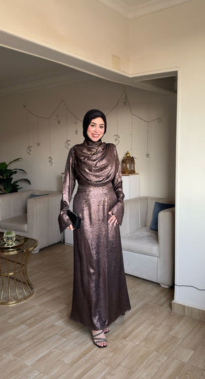 Shimmery Dress💎 Bronze المقاس الثاني: من 75 حتى 90 كيلو