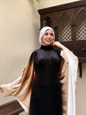 عباية ليالينا شتوي Black وان سايز من 50 كيلو 100 كيلو