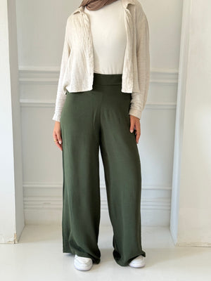 Wideleg Pants🎁 Olive