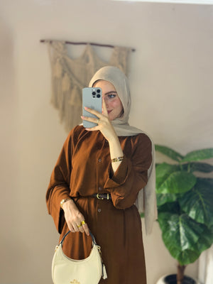 Long Shirt🦋 Brown