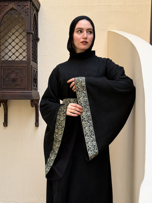 عباية "مسك"✨🖤 Black ▫️ المقاس الاول :من 55 لـ 75 كيلو