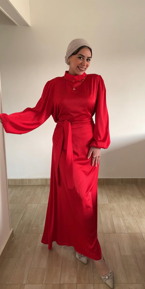 Soirée Dress - فستان سوارية Red