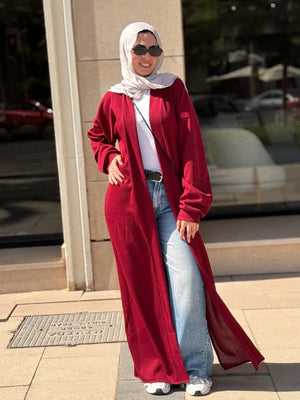 Winter Cardigan Burgendy