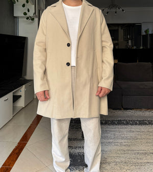 Men Coat Beige