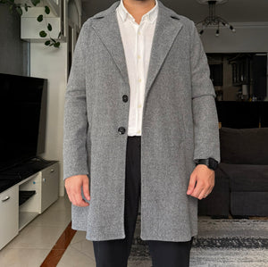 Men Coat Gray