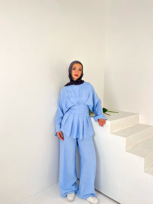 Linen set Blue