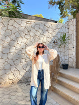 Bloom Cardigan One Size: from 55 to 95k Beige