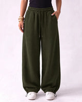 Cuff Wide Pants