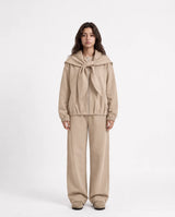 Tie Shoulder Zip Set