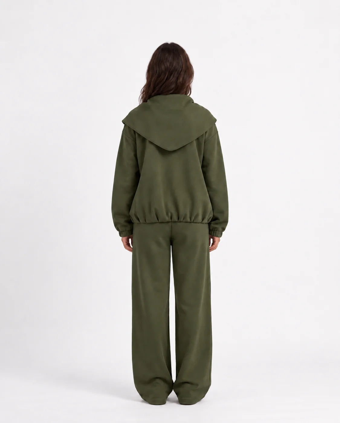 Tie Shoulder Zip Set