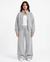 High Neck Zip Lounge Set