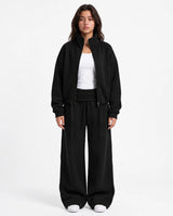 High Neck Zip Lounge Set