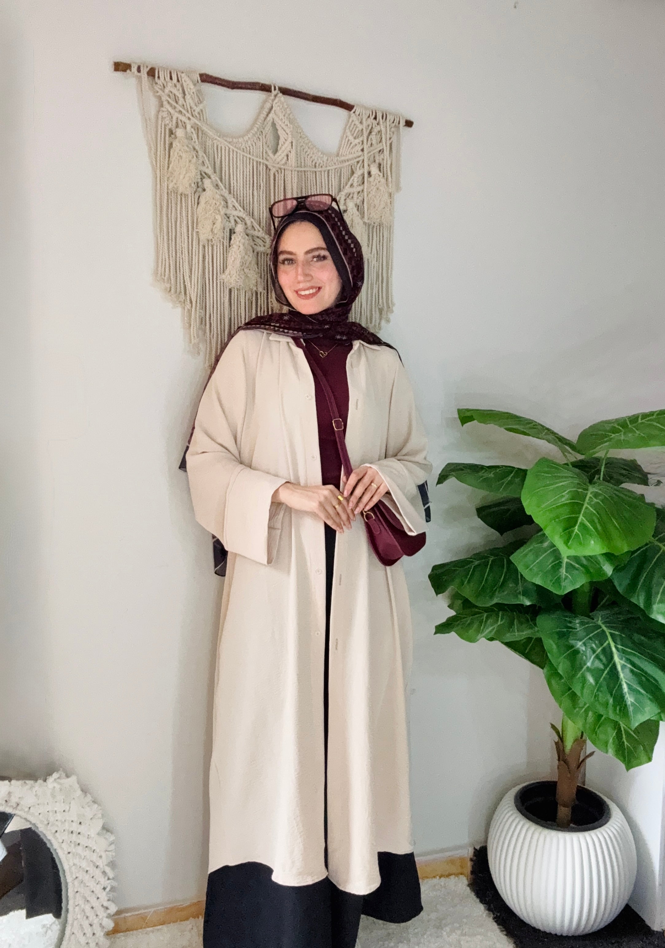 Long Shirt🦋 Beige