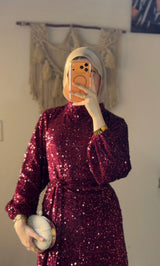 Glamming Dress✨ Burgundy