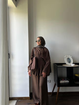 Linen set Brown
