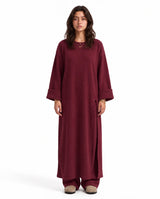 Long Slit Knit Set