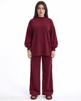 Ribbed Puff Sleeve Set