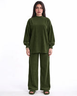Ribbed Puff Sleeve Set