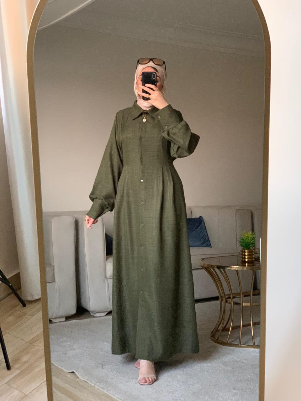 Chemise Dress💙 Olive green