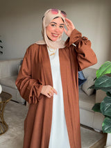 Linen Kaftan Brown