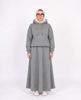Hooded Maxi Skirt Set