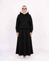 Hooded Maxi Skirt Set