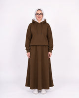 Hooded Maxi Skirt Set