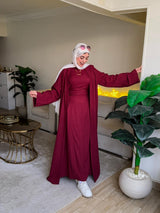 Layal kaftan darkred