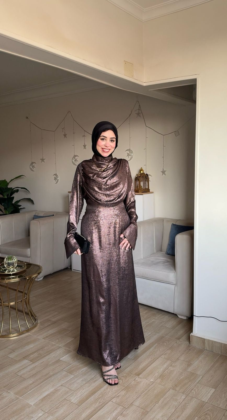 Shimmery Dress💎 Bronze المقاس الثاني: من 75 حتى 90 كيلو