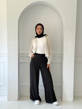 Wideleg Pants Black