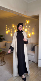 Youssr abbaya Beige