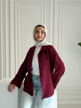 Jamila Chemise Burgendy