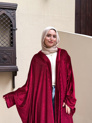 قفطان روح🤍 Burgundy المقاس وان سايز يلبس من 60 حتي 120 كيلو