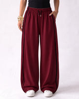 Piped Wide Pants