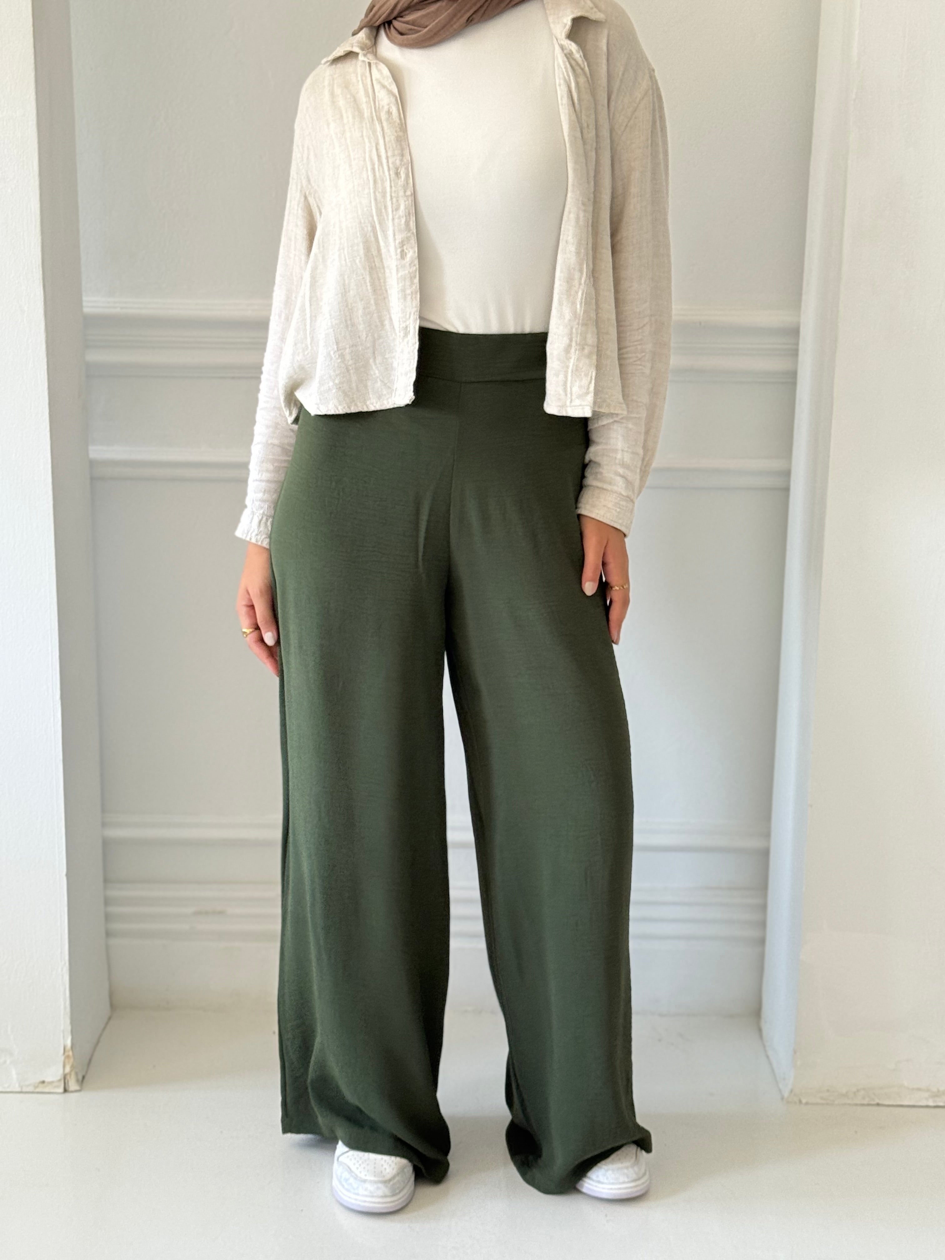 Wideleg Pants🎁 Olive