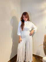Shiny Pants White