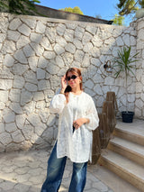 Bloom Cardigan One Size: from 55 to 95k White
