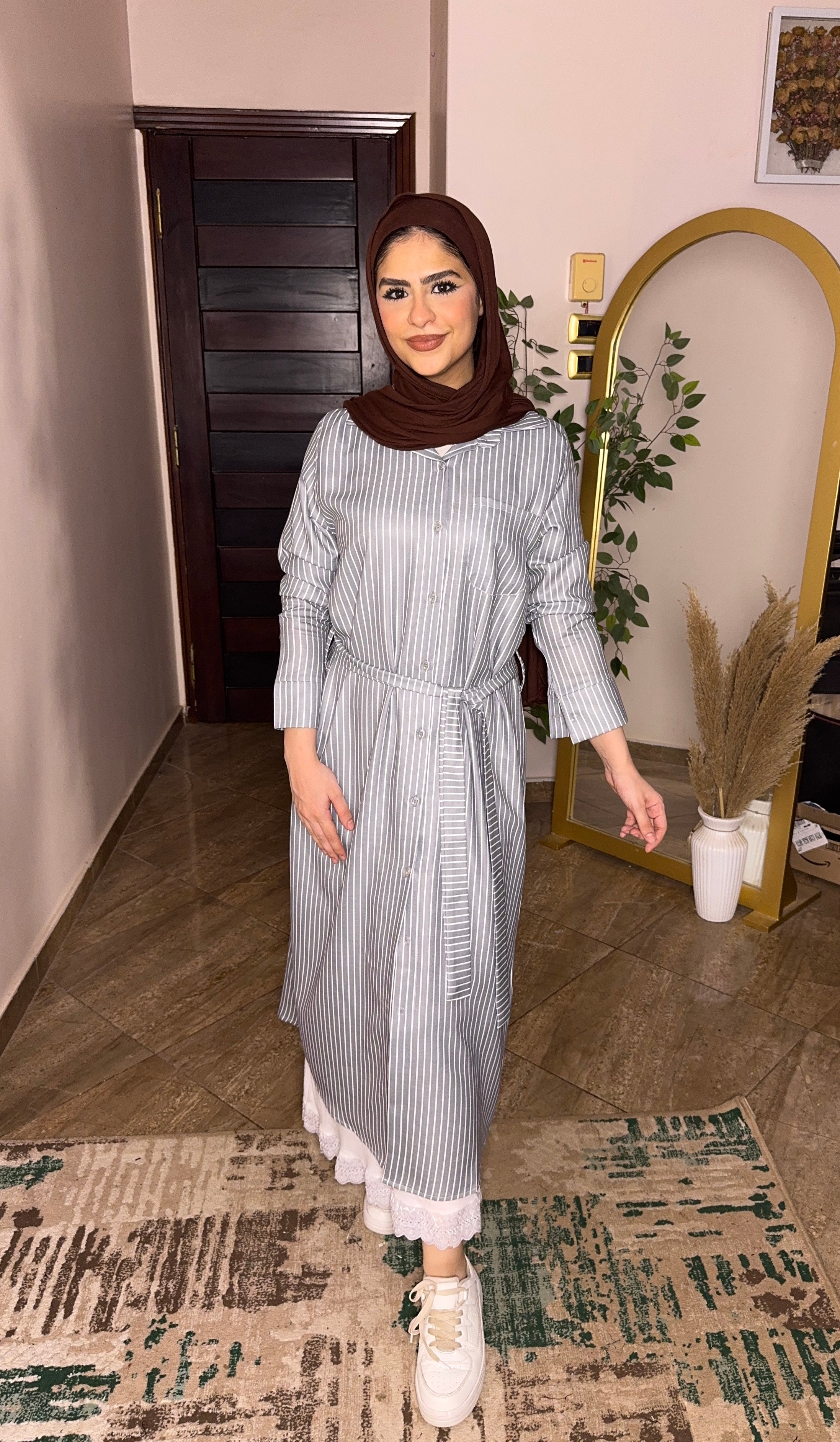 Lined Long Chemise🤍