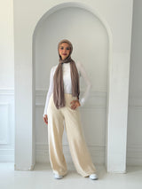 Wideleg Pants Beige
