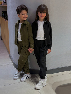 Children’s Suit Olive