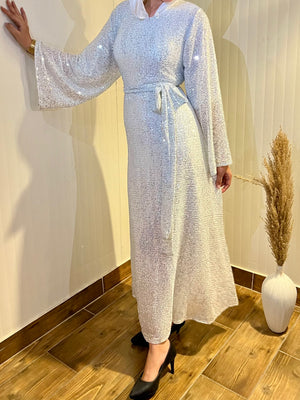 Shiny Dress White
