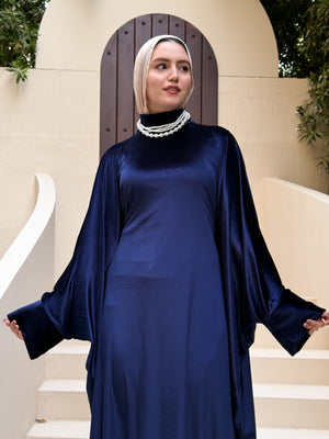 عباية "سهر" من InSeason⭐️ المقاس : وان سايز من 50 كيلو 100 كيلو Dark blue