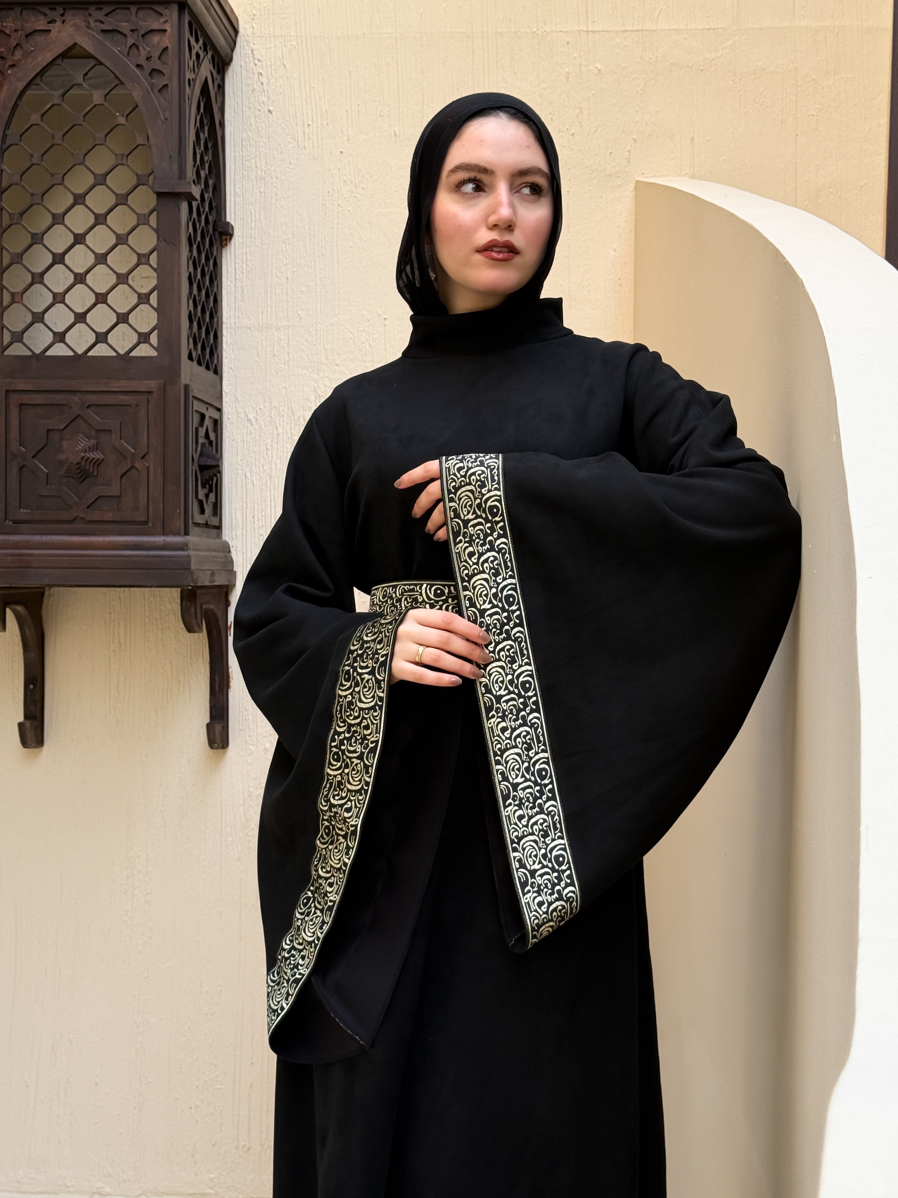 عباية "مسك"✨🖤 Black ▫️ المقاس الاول :من 55 لـ 75 كيلو