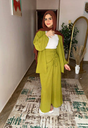 Skirt Set✨ Lemon green