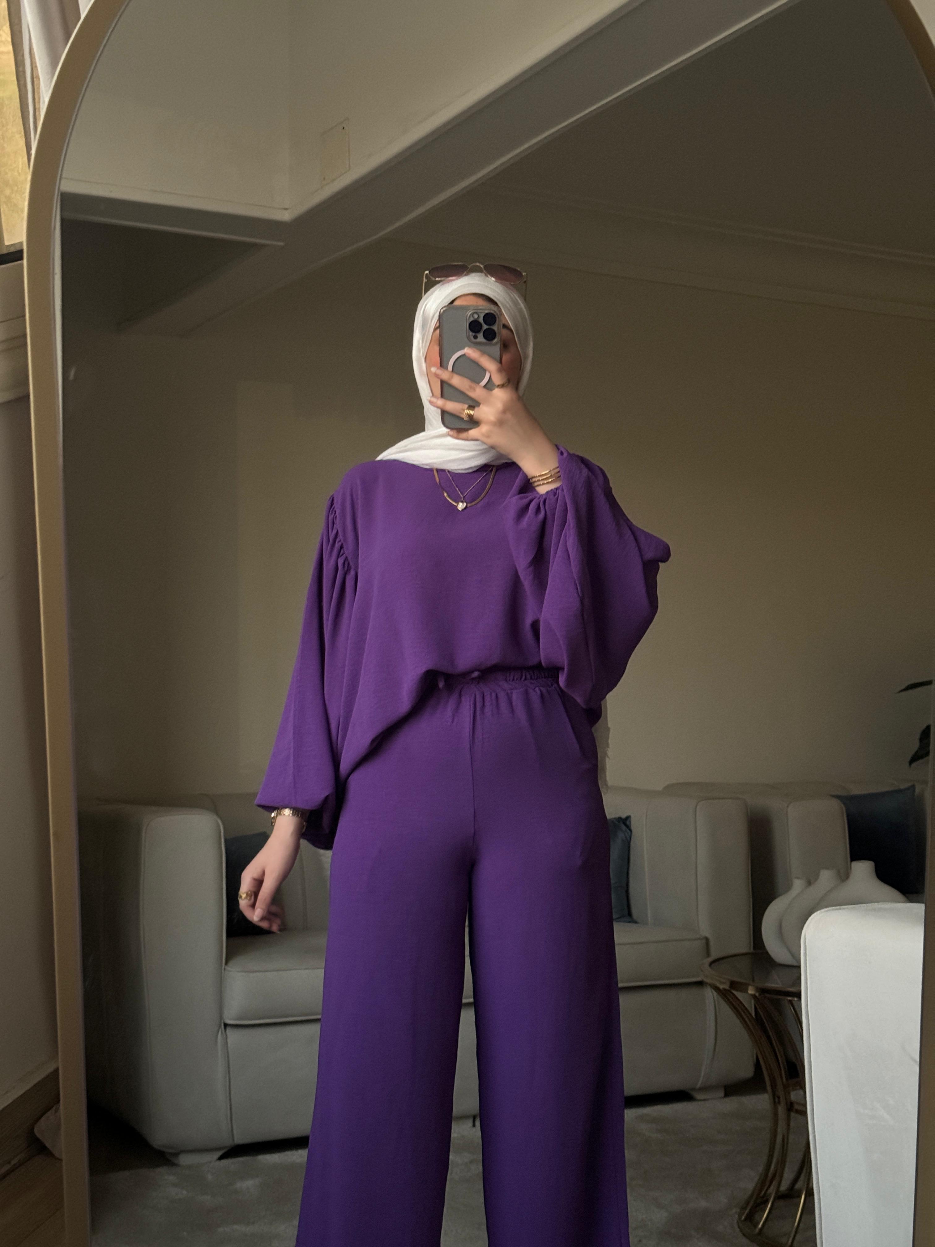 University Set🥱 Purple