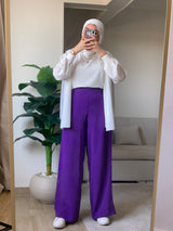 Wideleg Pants Purple