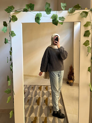 Tricot pullover Gray