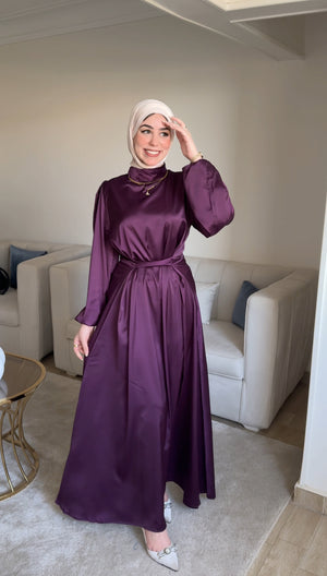 Soirée Dress - فستان سوارية Purple medium